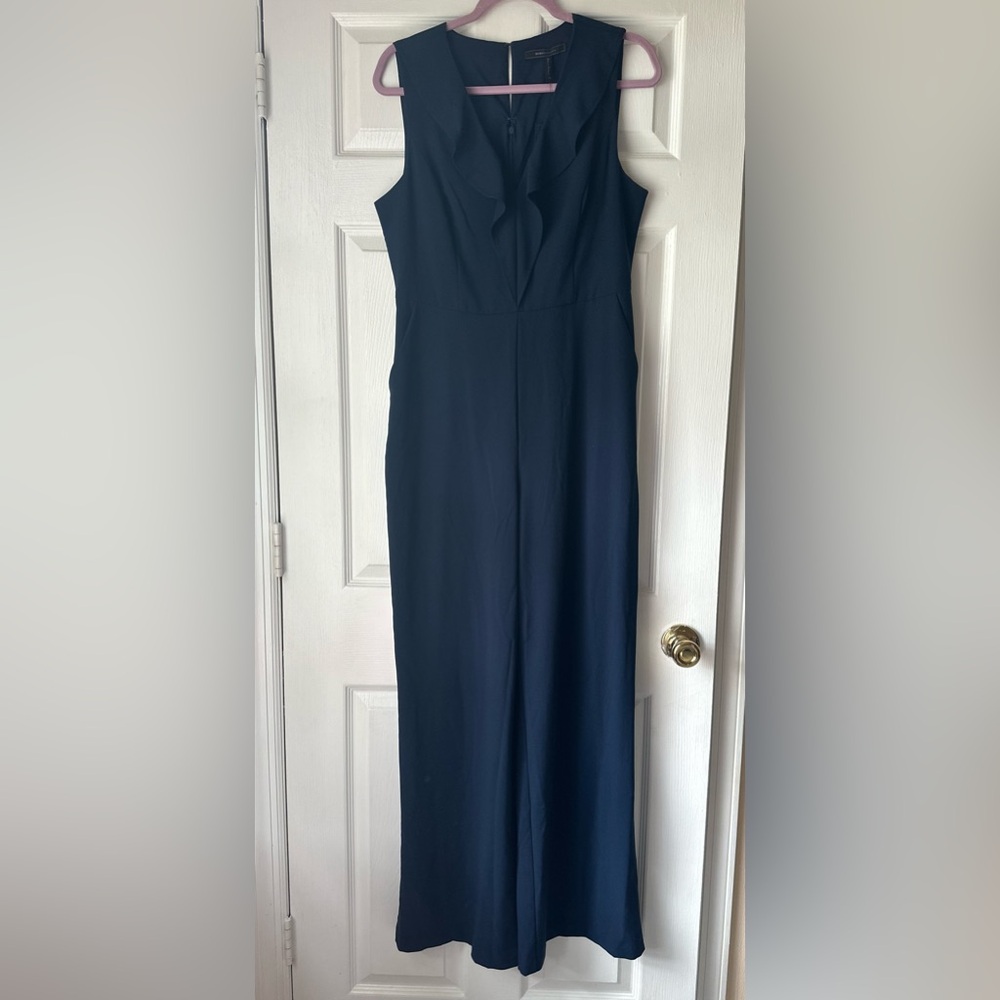 BCBG Navy Wide Leg Jumpsuit